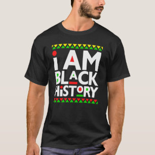 Camiseta Eu Sou A História Negra Melanina Homens Mulheres C