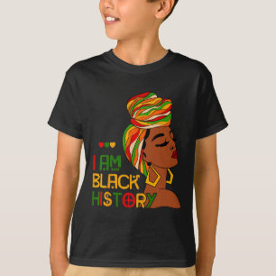 Camiseta Eu sou a História Negra Mês da Junta Americana Afr