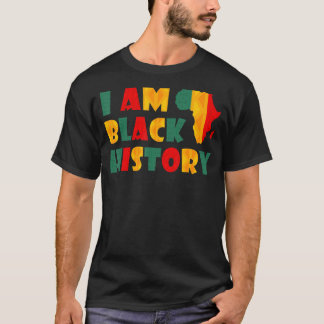 Camiseta Eu sou a História Negra Mês de História Negra Afro