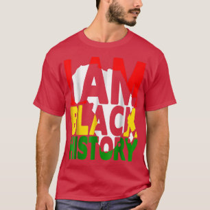 Camiseta Eu Sou a História Negra Mês do Orgulho Africano-Am