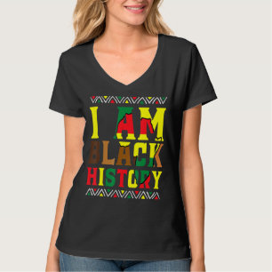 Camiseta Eu Sou a História Negra Mês do Orgulho Africano-Am