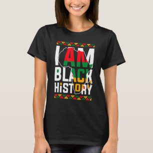 Camiseta Eu Sou a História Negra Mês do Orgulho Africano-Am