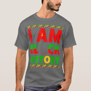 Camiseta Eu Sou a História Negra Mês do Orgulho Africano-Am