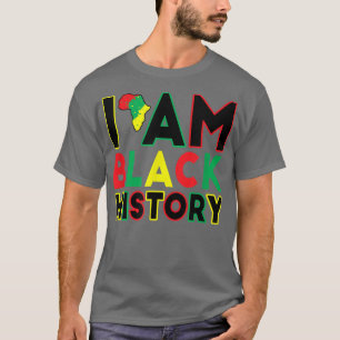 Camiseta Eu Sou a História Negra Mês do Orgulho Africano-Am
