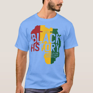 Camiseta Eu Sou a História Negra Mês do Orgulho Africano-Am