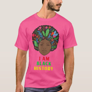Camiseta Eu sou a História Negra Mês do Orgulho Africano Am