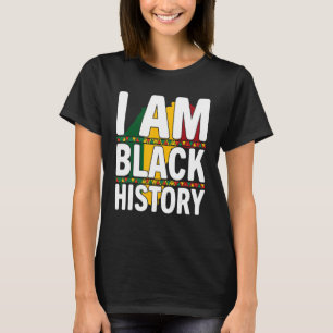 Camiseta Eu Sou a História Negra Mês do Orgulho Africano-Am