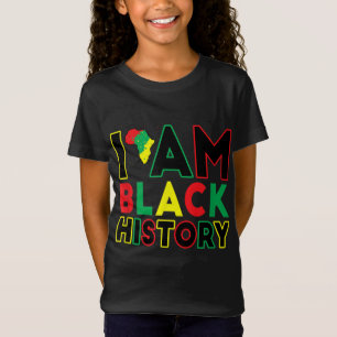 Camiseta Eu Sou a História Negra Mês do Orgulho Africano-Am