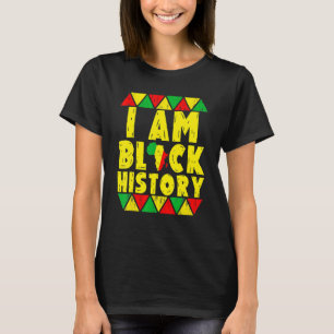 Camiseta Eu Sou a História Negra Mês do Orgulho Africano-Am