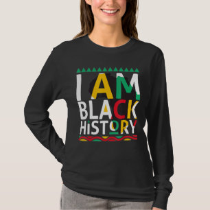 Camiseta Eu Sou a História Negra Mês do Orgulho Africano-Am