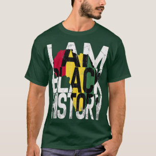 Camiseta Eu sou a História Negra Mês do Orgulho Afro-Americ