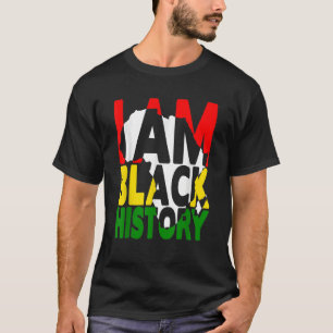 Camiseta Eu Sou a História Negra Mês Mulheres Africanas Ame