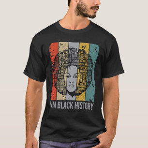 Camiseta Eu Sou A História Negra Mês Orgulhoso Abençoado Bl