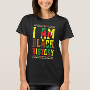 Camiseta Eu Sou a História Negra Mês Orgulhoso do Eu Africa