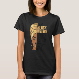 Camiseta Eu Sou A História Negra Mulheres Poderosas Meninas