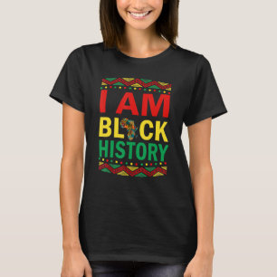 Camiseta Eu Sou A História Negra O Orgulho Negro Negro Negr