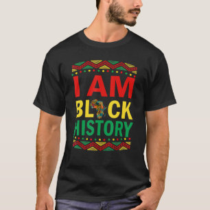 Camiseta Eu Sou A História Negra O Orgulho Negro Negro Negr