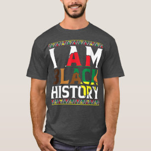 Camiseta Eu Sou a História Negra Orgulho Africano História