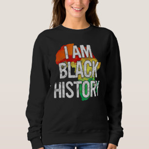 Camiseta Eu sou a História Negra Orgulho Negro M Afro-Ameri