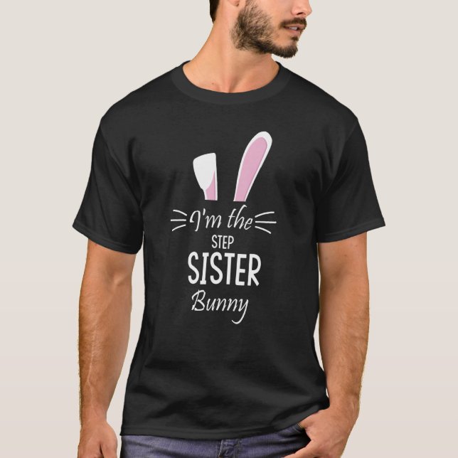 Camiseta Eu Sou A Irmã Etapa Coelhada Páscoa Familiar P (Frente)