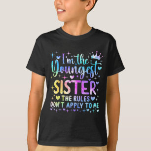 Camiseta Eu Sou a Irmã Mais Nova As Regras Não Se Aplicam a