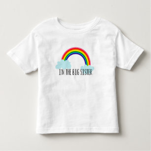 Camiseta Eu sou a irmã mais velha que o arco-íris Toddle 