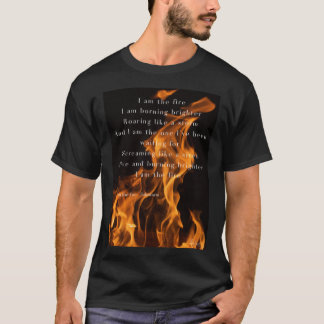 Camiseta Eu sou a letra do fogo - Halestorm Premium Scoop