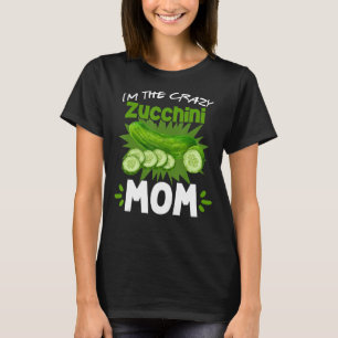 Camiseta Eu sou a louca abobrinha mãe vegetariana Jardim ve