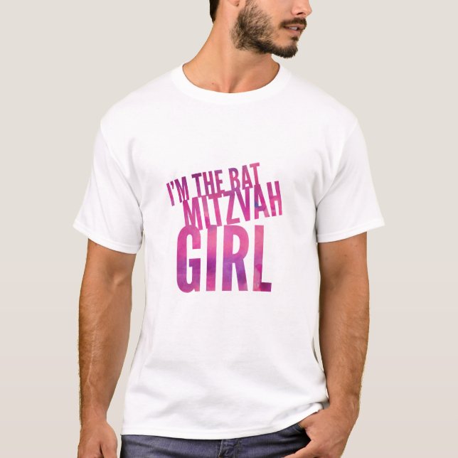 Camiseta Eu sou a menina de Mitzvah do bastão (Frente)