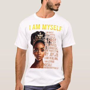 Camiseta Eu Sou A Menina Negra História Negra Mês A