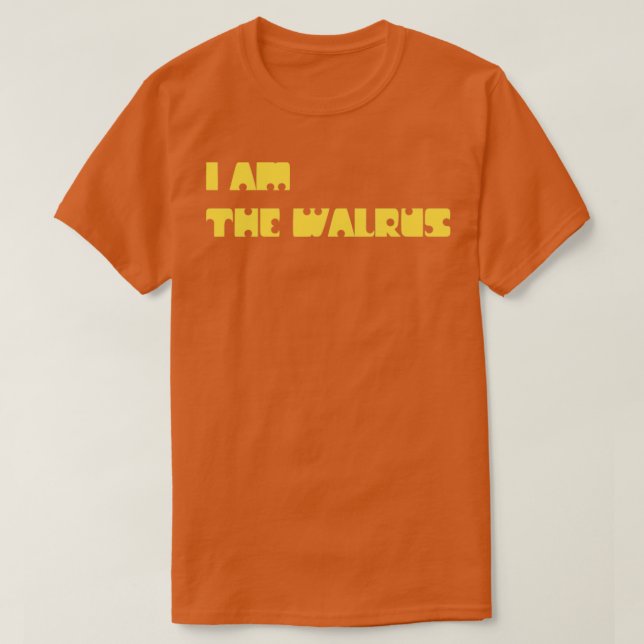 Camiseta Eu Sou A Mostarda Walrus (Frente do Design)