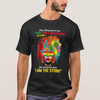 Camiseta Eu Sou A Mulher Grafite Da Tempestade História Neg