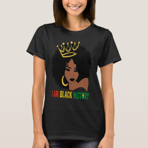 Camiseta Eu sou a negra, mulheres, meninas, rainha negra mê