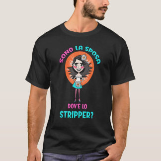 Camiseta Eu sou a noiva onde o chá de panela da striper é