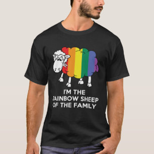 Camiseta Eu sou a ovelha Arco-Íris do Prid LGBT Gay da Famí