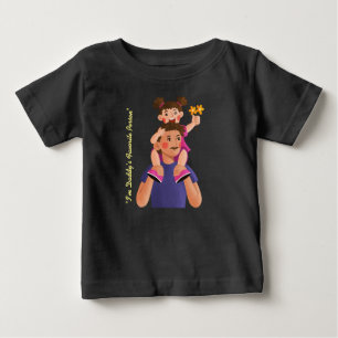 Camiseta Eu sou a Pai favorita de Bebê Fine Jersey