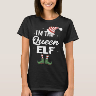 Camiseta Eu sou a Rainha Elfo de Natal Eve Xmas Elf Squad C