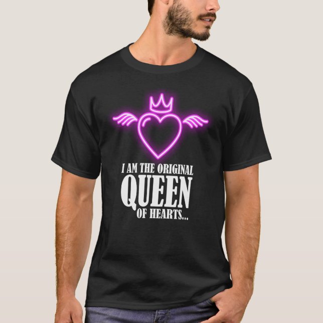 Camiseta Eu sou a rainha original dos corações 1 (Frente)