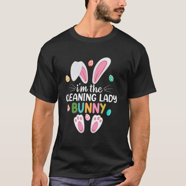 Camiseta Eu Sou a Senhora da Limpeza Coelho Correspondência (Frente)