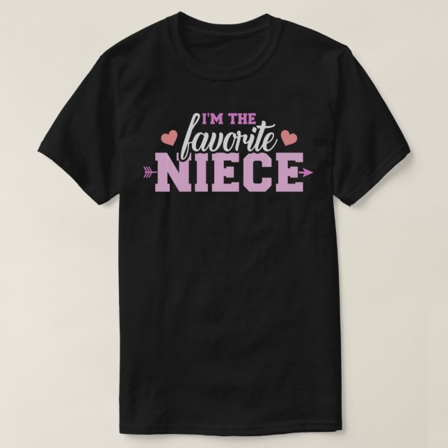 Camiseta Eu sou a sobrinha favorita. (Frente do Design)