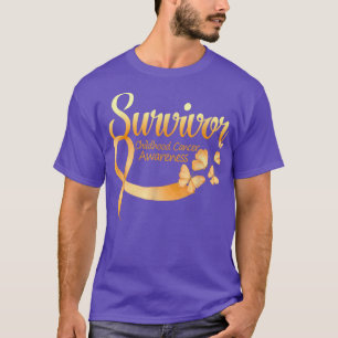 Camiseta Eu sou a Survivor Butterfly Cancer Consciência