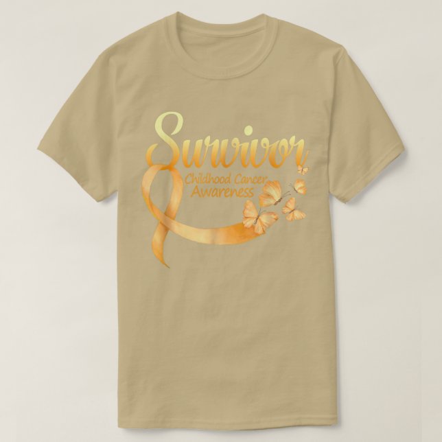 Camiseta Eu sou a Survivor Butterfly Cancer Consciência2 (Frente do Design)