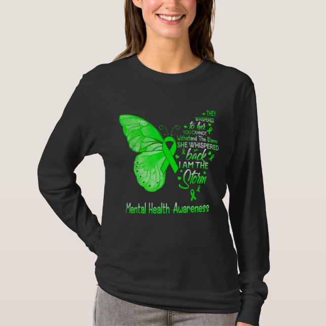 Camiseta Eu Sou A Tempestade A Borboleta Da Consciência Da  (Frente)
