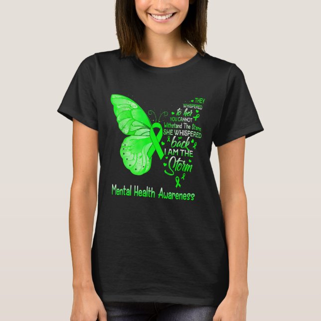 Camiseta Eu Sou A Tempestade A Borboleta Da Consciência Da  (Frente)