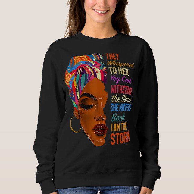 Camiseta Eu Sou A Tempestade - A Melanina Negra Afro-Americ (Frente)