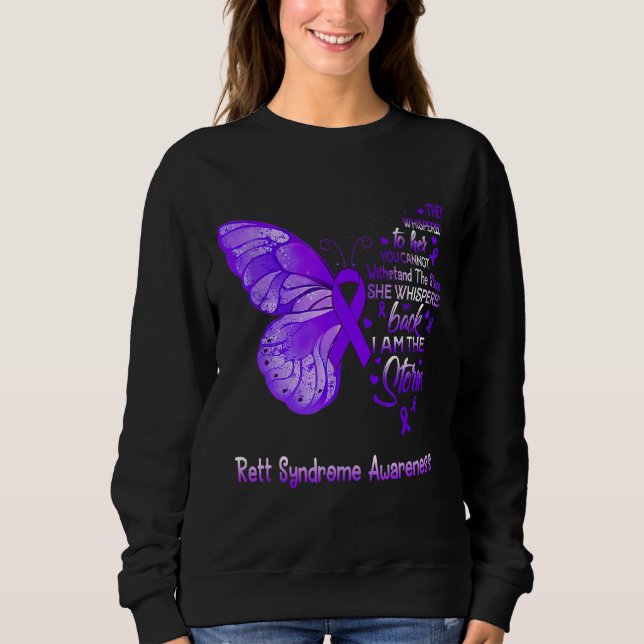 Camiseta Eu Sou A Tempestade Borboleta de Conscientização d (Frente)