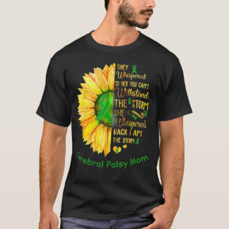 Camiseta Eu sou a Tempestade Cerebral Palsy Mãe Guerreira