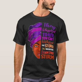Camiseta Eu Sou A Tempestade Forte História Negra Da Mulher