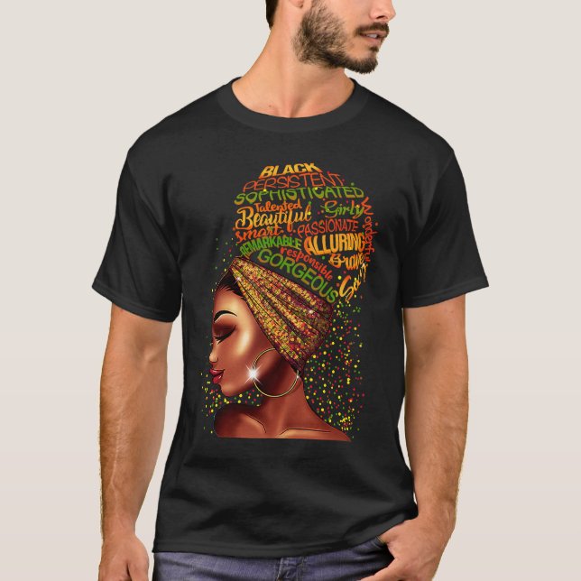 Camiseta Eu Sou A Tempestade Forte História Negra Da Mulher (Frente)