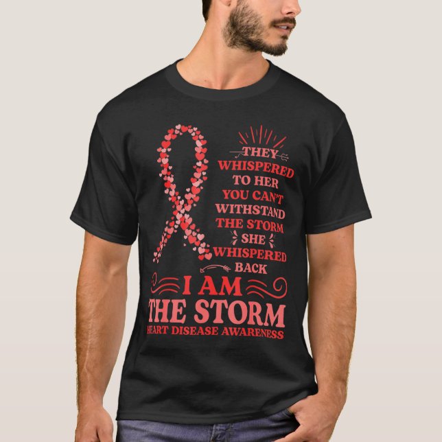 Camiseta Eu Sou A Tempestade Forte Mulheres Vermelhas Consc (Frente)